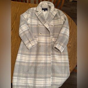 RACHEL Rachel Roy Soft Plaid Pea Coat
